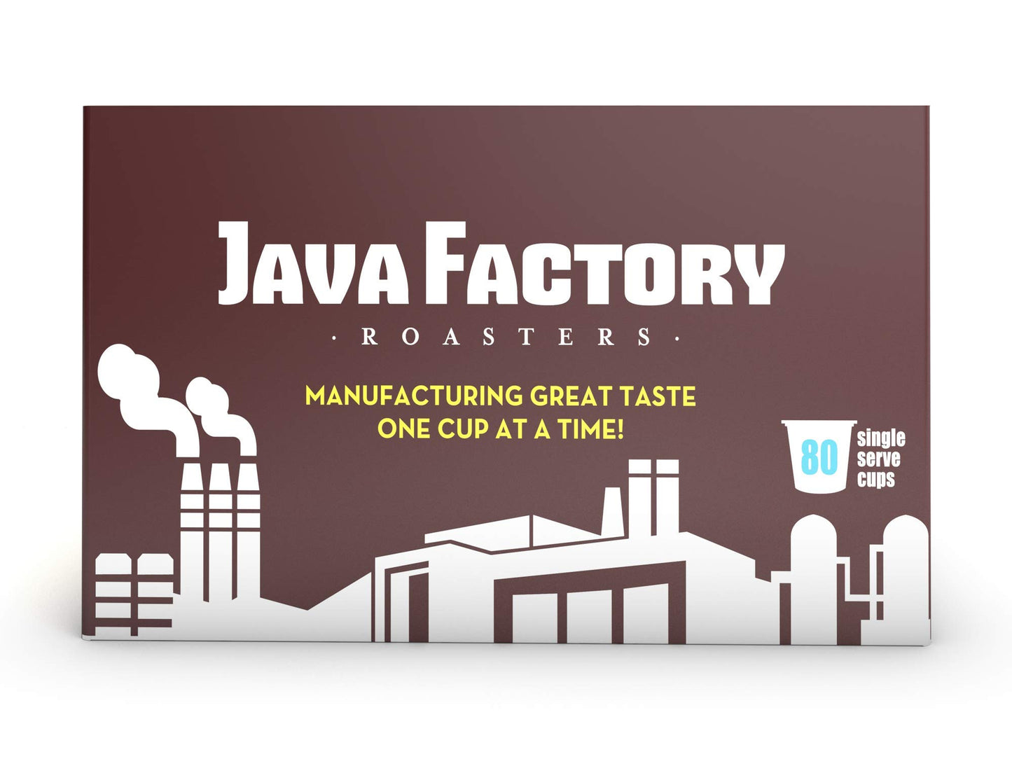 Java Factory Medium Roast Coffee Pods Compatible with K Cup malt-inspired, 80 Count, Model JFR SC80