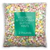 Assorted After Dinner Mints Candy Bulk - 2 Pounds Approx 250 Pillow Cube Candy Pastel Mints Soft Candy Pack - After Dinner Mints