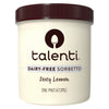 Talenti Dairy-Free Sorbetto Zesty Lemon for Your Next Indulgence, with Real Lemon in Each Jar, 1 pint