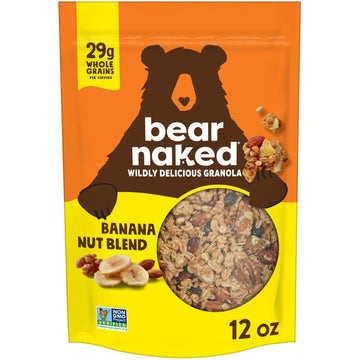 Granola, Bear Naked, Banana Nut, Vegetarian And Non-Gmo Project Verified, 12Oz Bag