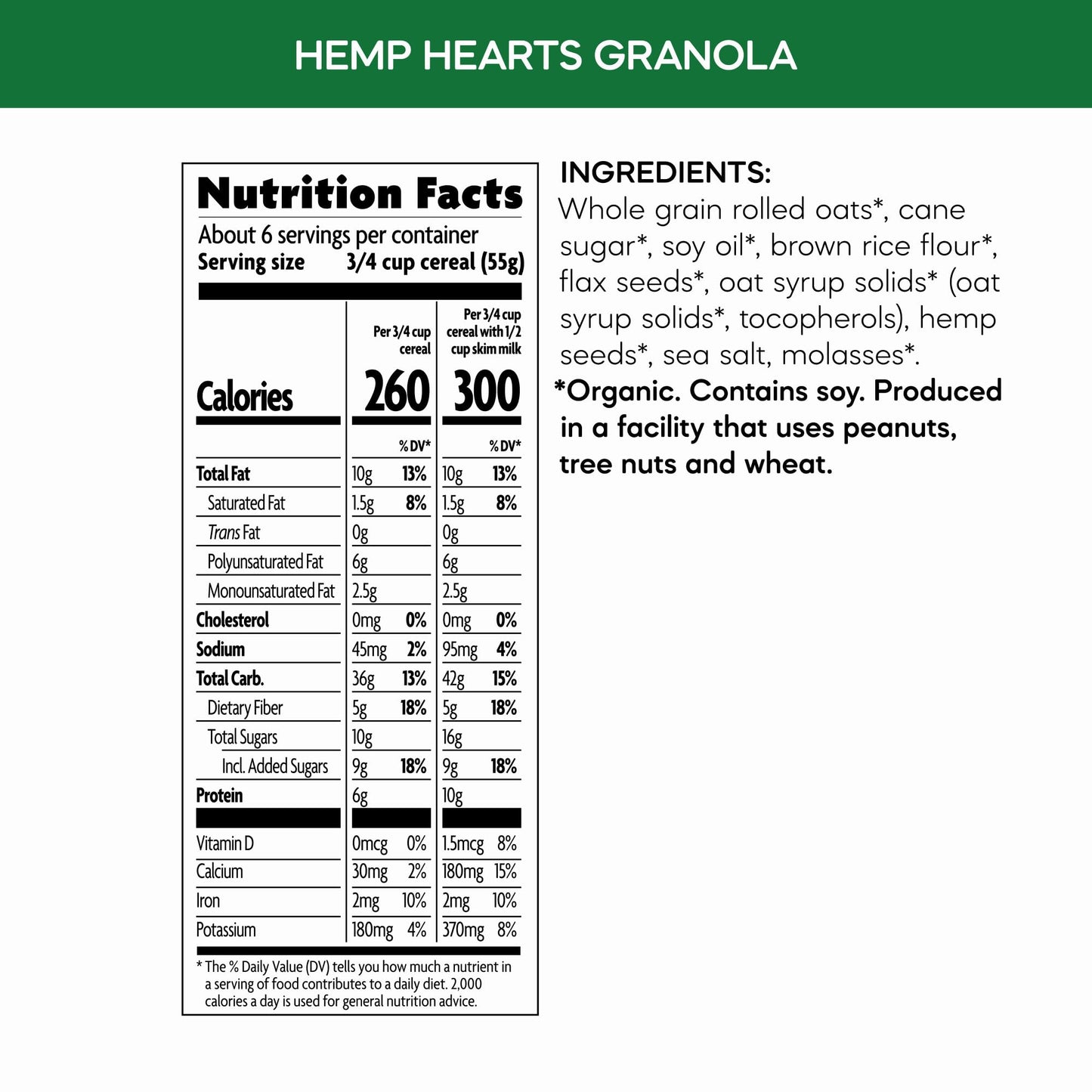 Nature'S Path Organic Hemp Hearts Granola, 11.5 Oz (Pack Of 1), Non-Gmo