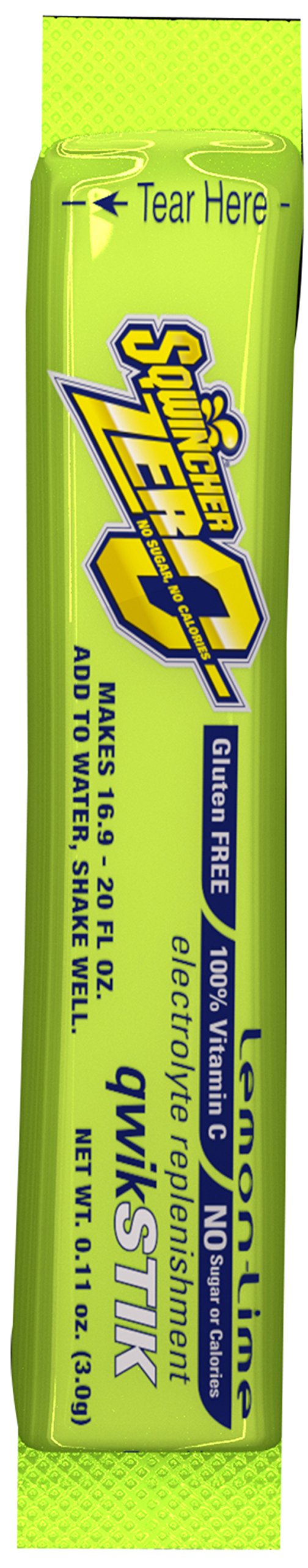 Sqwincher 060106-Ll Zero Qwik Stik Powder, 20 Oz, Yellow, Standard (Pack Of 50)