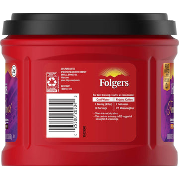 Folgers French Roast Medium Dark Roast Ground Coffee, 24.2 Ounces