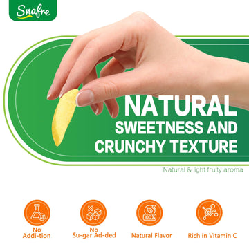 Freeze Dried Mango, 4.23Oz Freeze Dried Fruit, Mango Slices, No Add Sugar, Dried Mangoes, Fruit Snacks, Ideal For Infusing Drink