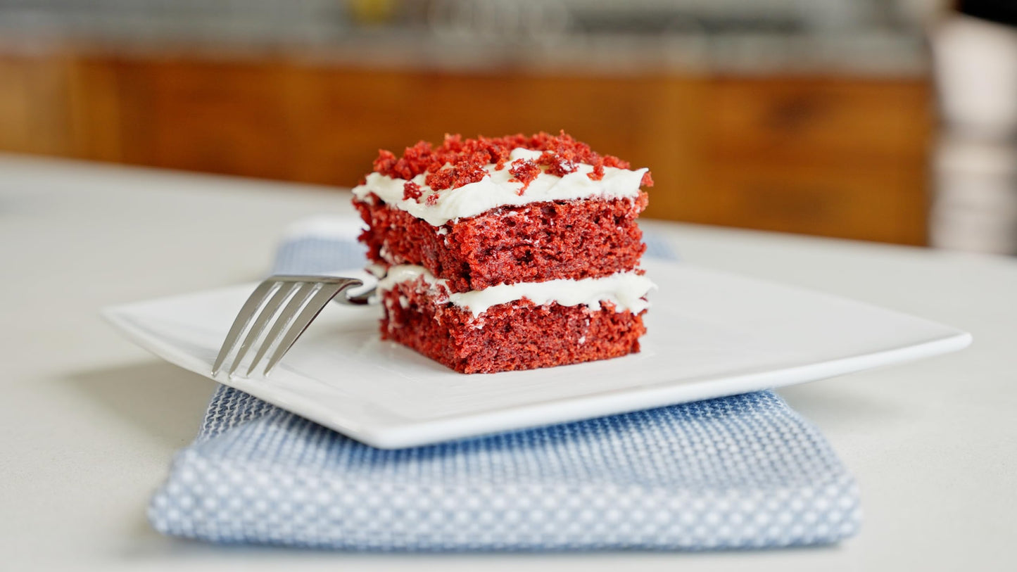Moms Place Gluten-Free Red Velvet Cake Mix Nut-Free Dairy-Free Soy-Free 12 servings 15.2 oz