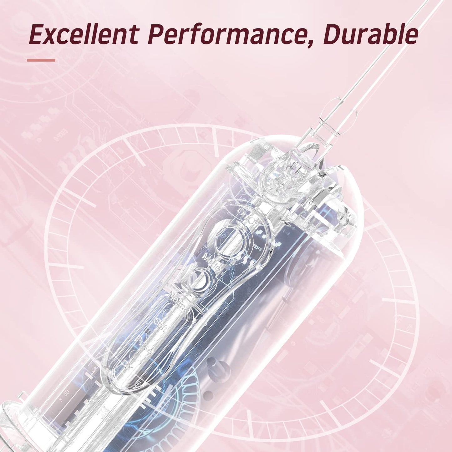 Water Dental Flosser Cordless For Teeth: Portable Oral Irrigator Rechargeable Collapsible Travel Teeth Cleaner With Case, 4 Mode