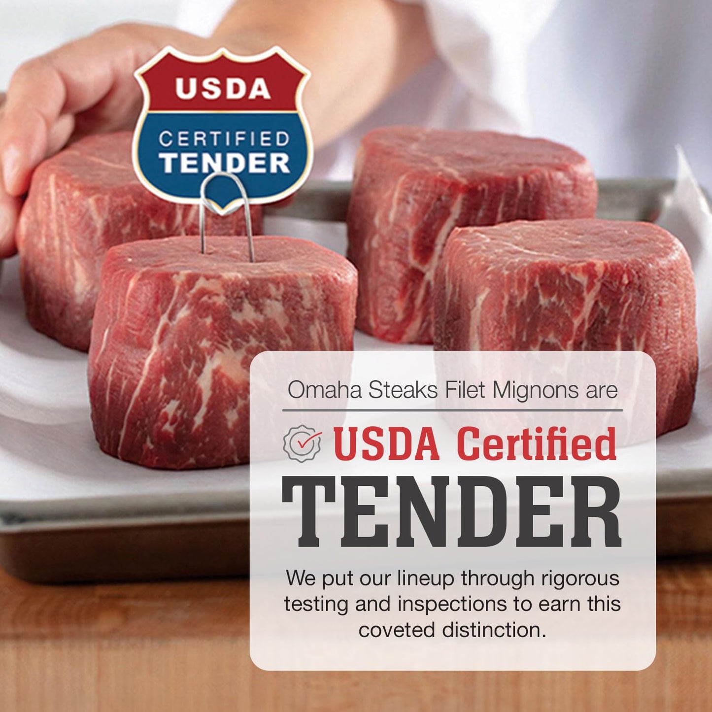 Omaha Steaks Classic Gift Pack (4 Butcher s Cut Filet Mignons, 4 Air-Chilled Boneless Chicken Breasts, 4 PureGround Filet Migno
