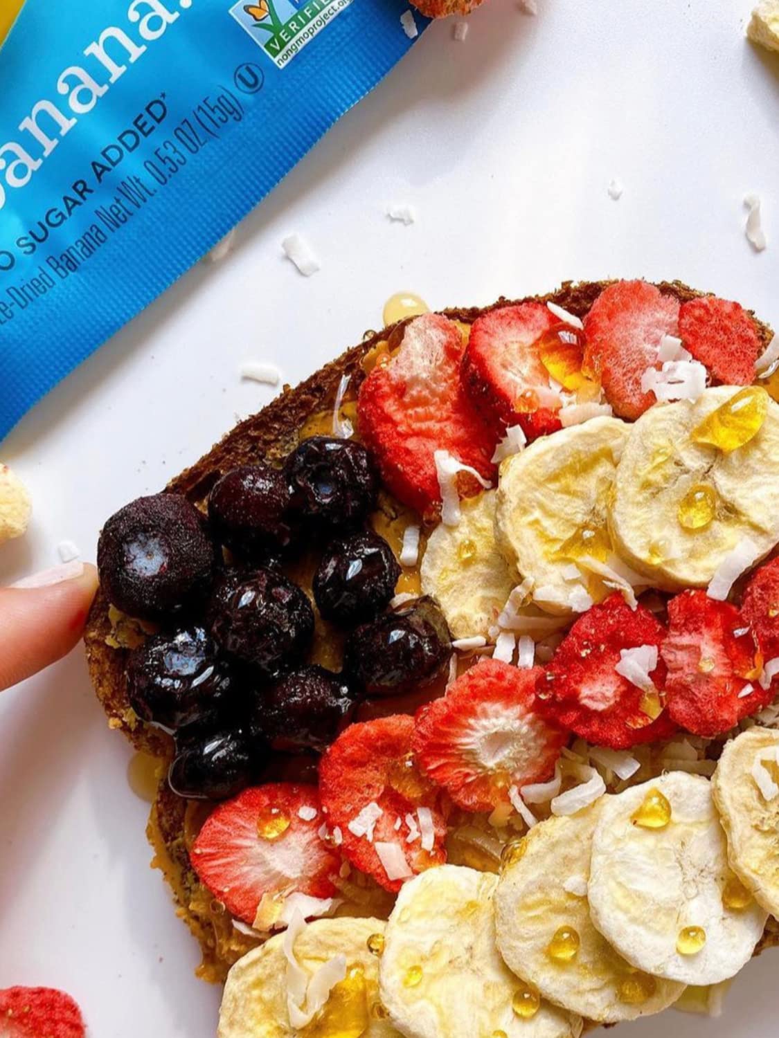 Crispy Green Natural Freeze-Dried Fruit, Banana Single-Serve, No Sugar Added, 0.85 Ounce (Pack of 12)