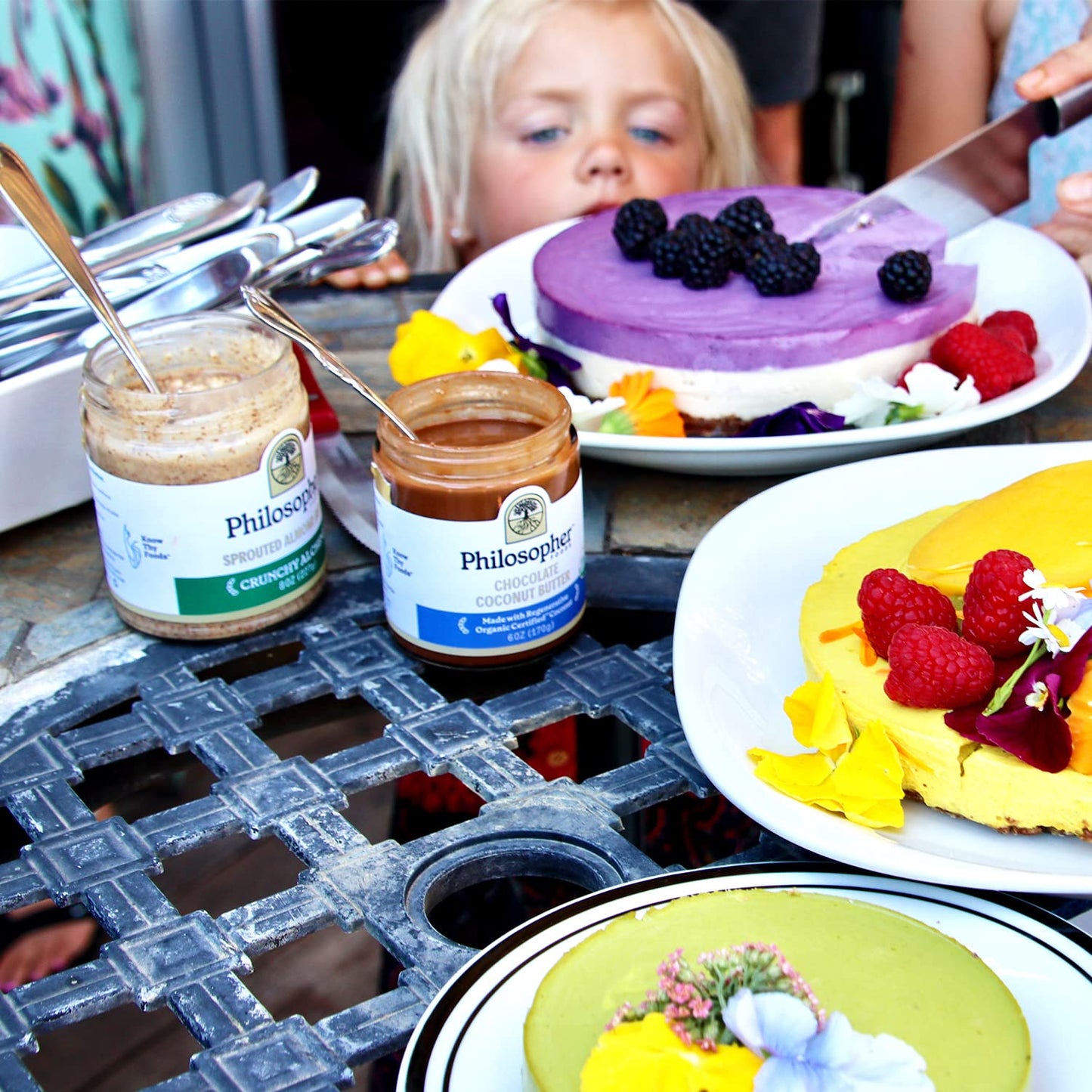 Philosopher Foods Crunchy Alchemy Sprouted Almond Nut Butter, 16 Oz. - Thick Organic Butter, Natural Sweetness, Stone Ground Alm