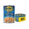 BUSH S BEST 16 oz Canned Garbanzo Beans (Chickpeas), Source of Plant Based Protein and Fiber, Vegetarian, Low Fat, Gluten Free,