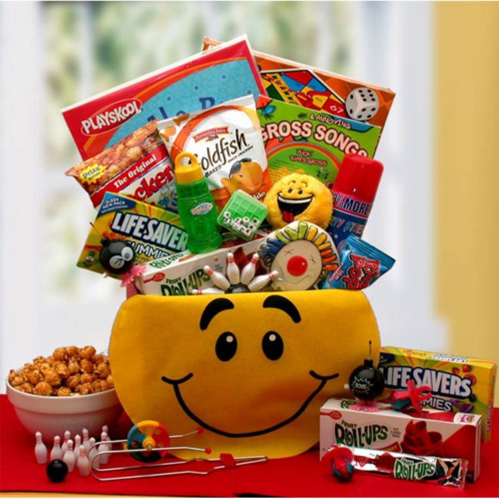 Gift Basket Drop Shipping A Smile Today Kids Smiley Face Activity Gift Box