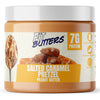 Fit Butters Salted Caramel Pretzel Peanut Butter Spread - Added Protein and Coconut Oil, Low Carb, Low Sugar, Complete Protein D