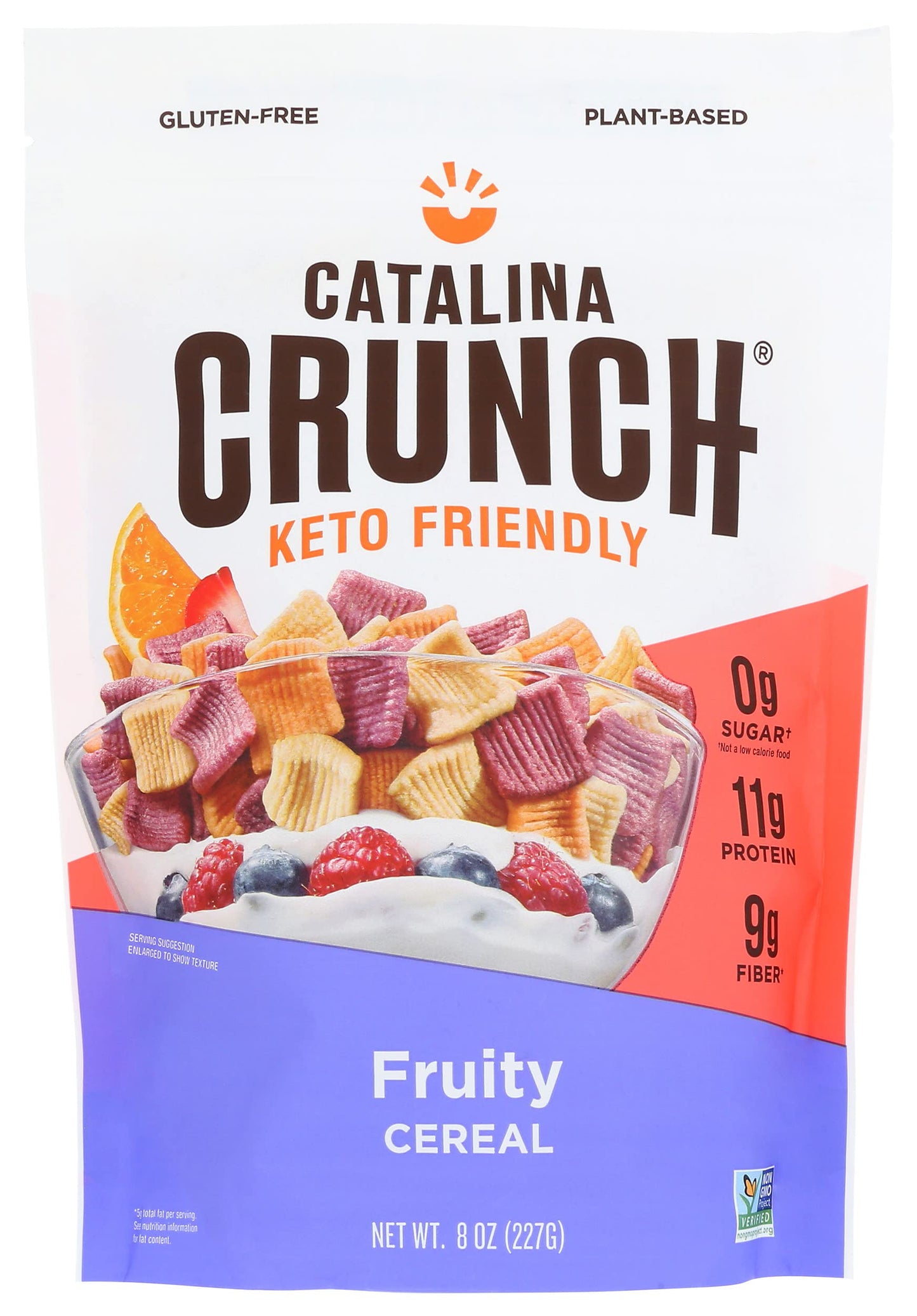 Catalina Crunch Fruity Flavor Keto Cereal, Low Carb, Sugar Free 8 Oz (Pack Of 6)