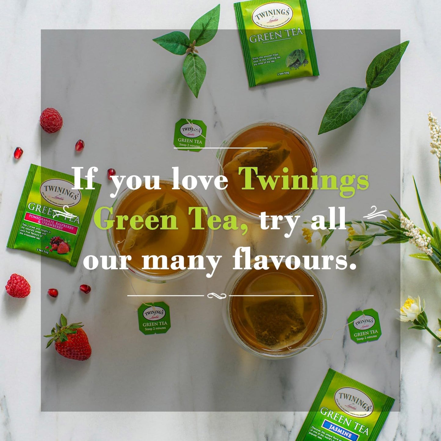 Twinings Tea All Natural, Certified Kosher Green Tea Bags 50 Count