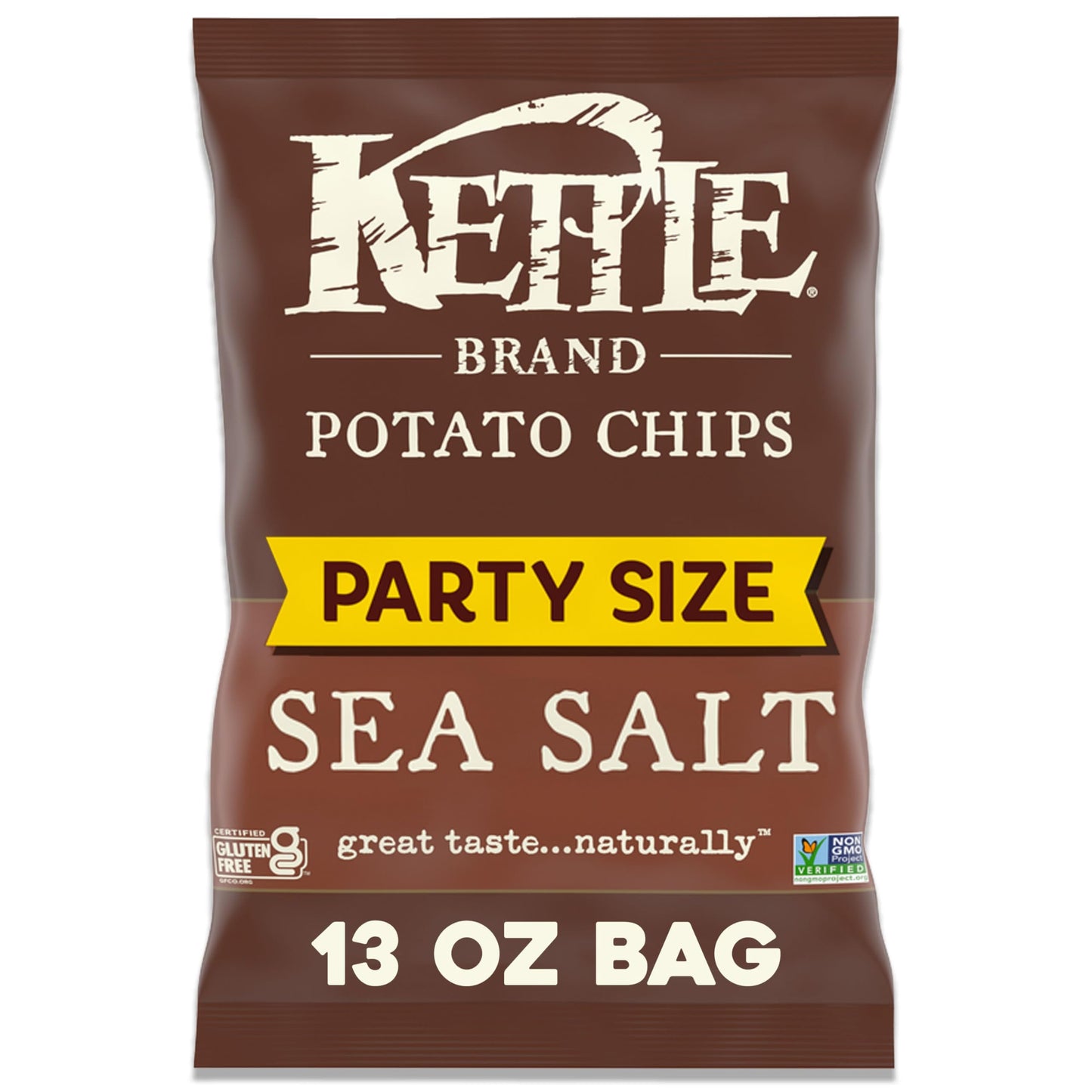 Kettle Brand Potato Chips, Sea Salt Kettle Chips, 13 Oz