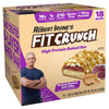 FITCRUNCH Snack Size Protein Bars, 6-Layer Baked Bar, 1g of Sugar, Gluten Free & Soft Cake Core (18 Bars, Peanut Butter and Jell