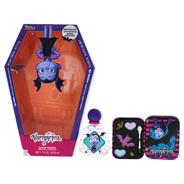 Vampirina By Disney Edt Spray 1.7 Oz & Cosmetic Kit With Eye Shadow And Lip Balm And Brush(D0102Hx0A57.)