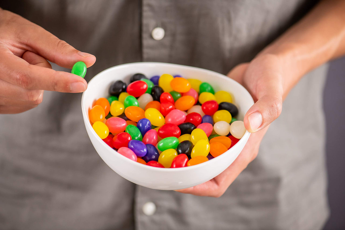 Brach's Classic Jelly Bean Candy - 11 oz Assorted Colors (Yellow, Orange, Blue, Red) - Perfect for Parties and Treats