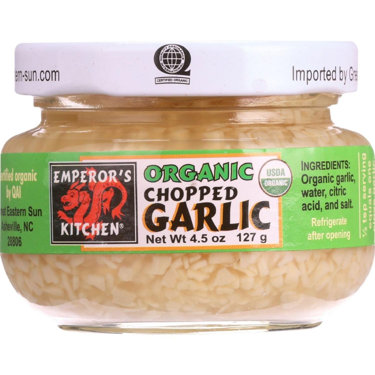 2 Savers Package:Emperor s Kitchen Chopped Garlic (12x4.5 Oz)
