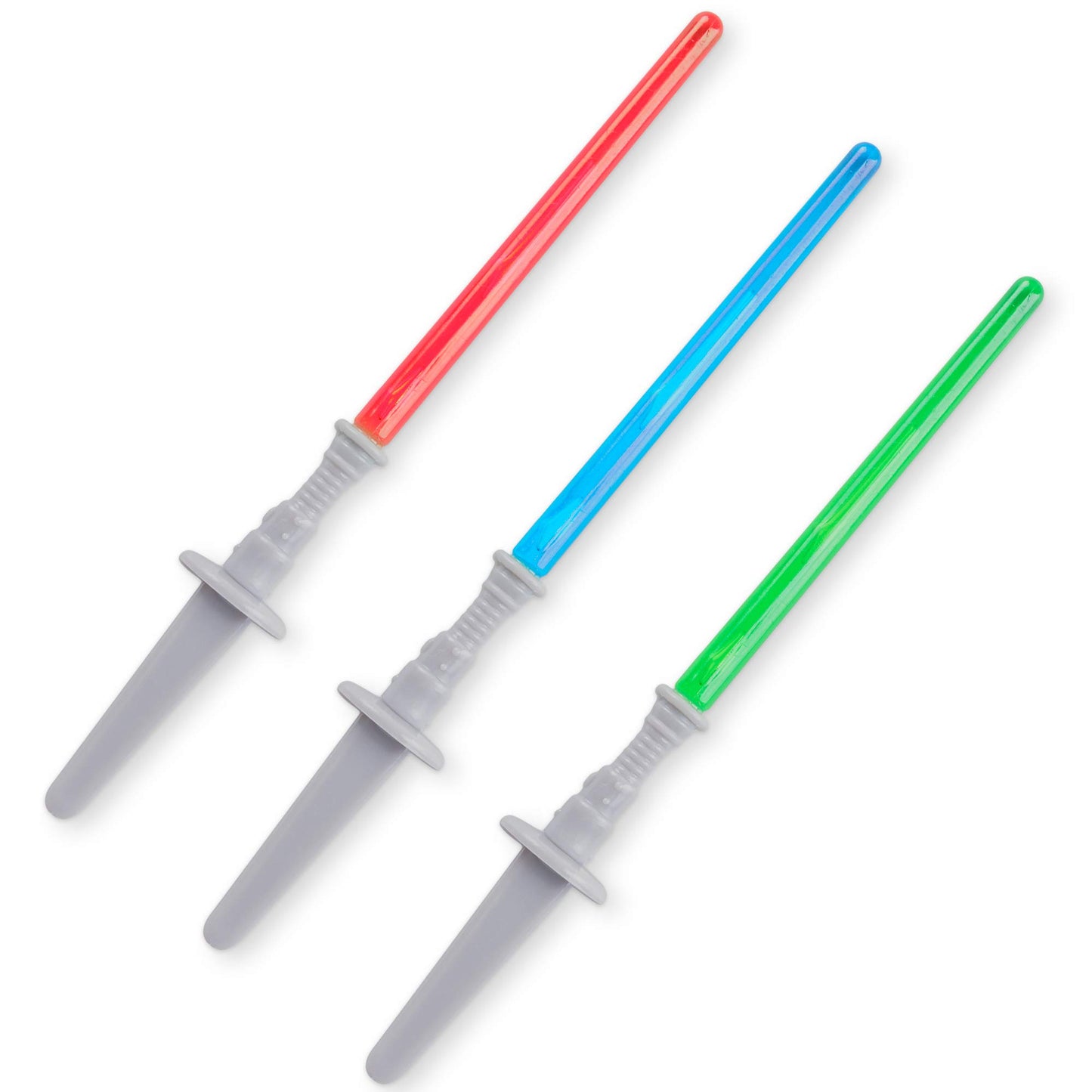 Super Z Outlet Light Sabre Cupcake Toppers - 12 Pack, 4 Tall, Assorted Colors, Plastic Picks for Birthday Parties and Events
