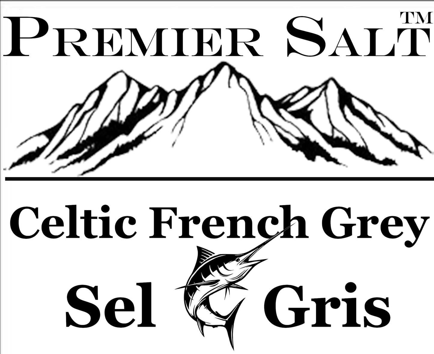 Premier Salt'S Celtic Sel Gris Gourmet French Grey Sea Salt (12Oz - Coarse Grain) Premium Collection In Re-Sealable Refill Bag -
