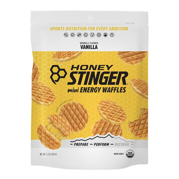 Honey Stinger Organic Mini Vanilla Waffles | Energy Stroopwafel for Exercise, Endurance and Performance | Sports Nutrition for H