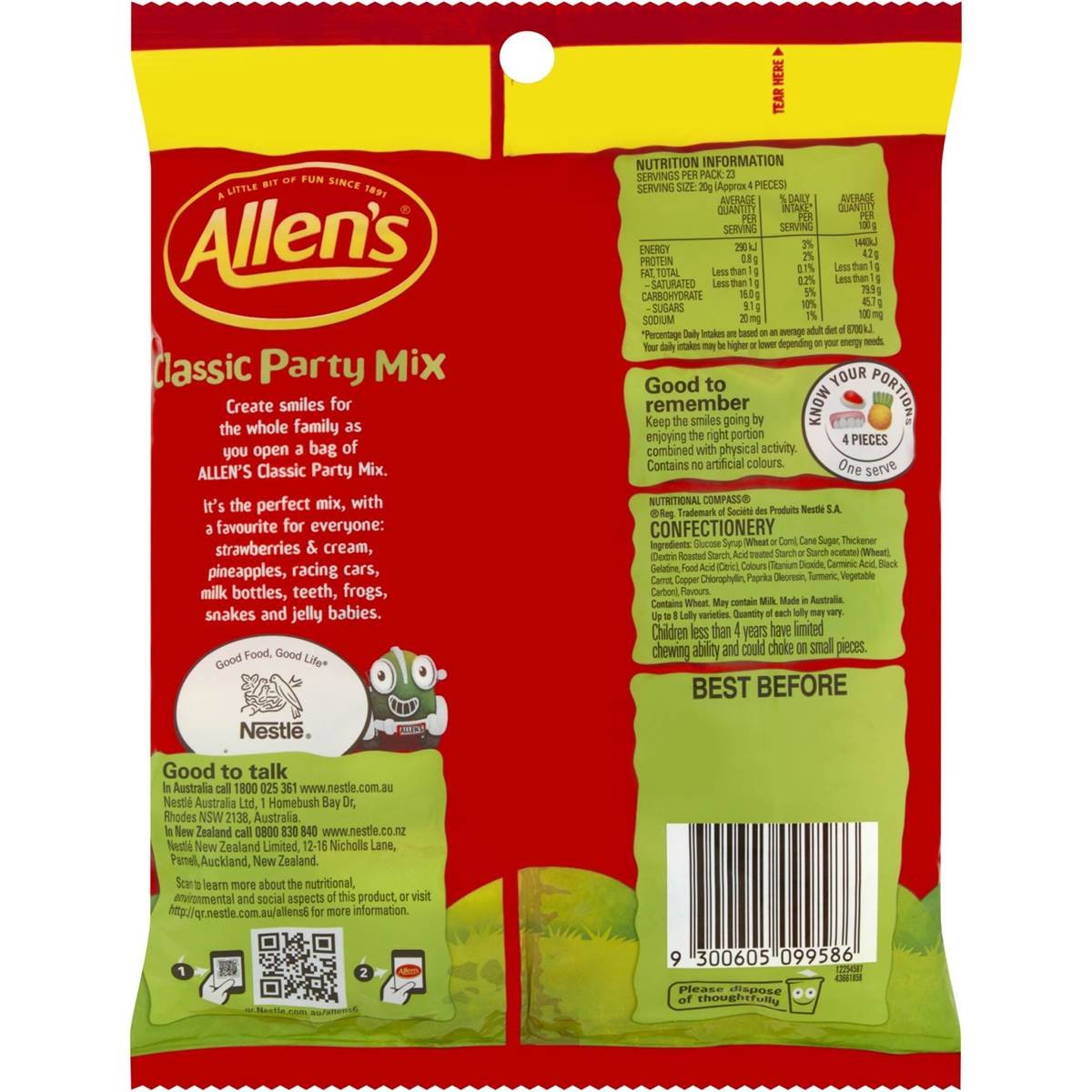 Allens Party Mix Classic 465Gm