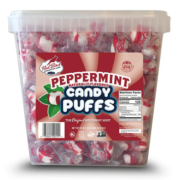Red Bird Soft Peppermint Candy, Individually Wrapped, Gluten Free Breath Mints, 52 Oz Tub