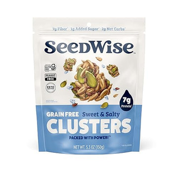 Ozery Bakery Super Seed Crunch Clusters, Sweet And Salty, Plant Based, Vegan, Keto Snack, 5.3 Ounce (Pack Of 6)