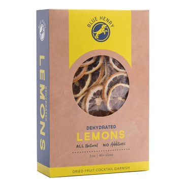 Bluehenry Dehydrated Lemon Wheels - 3 Oz - 30+ Slices - Natural Fruit