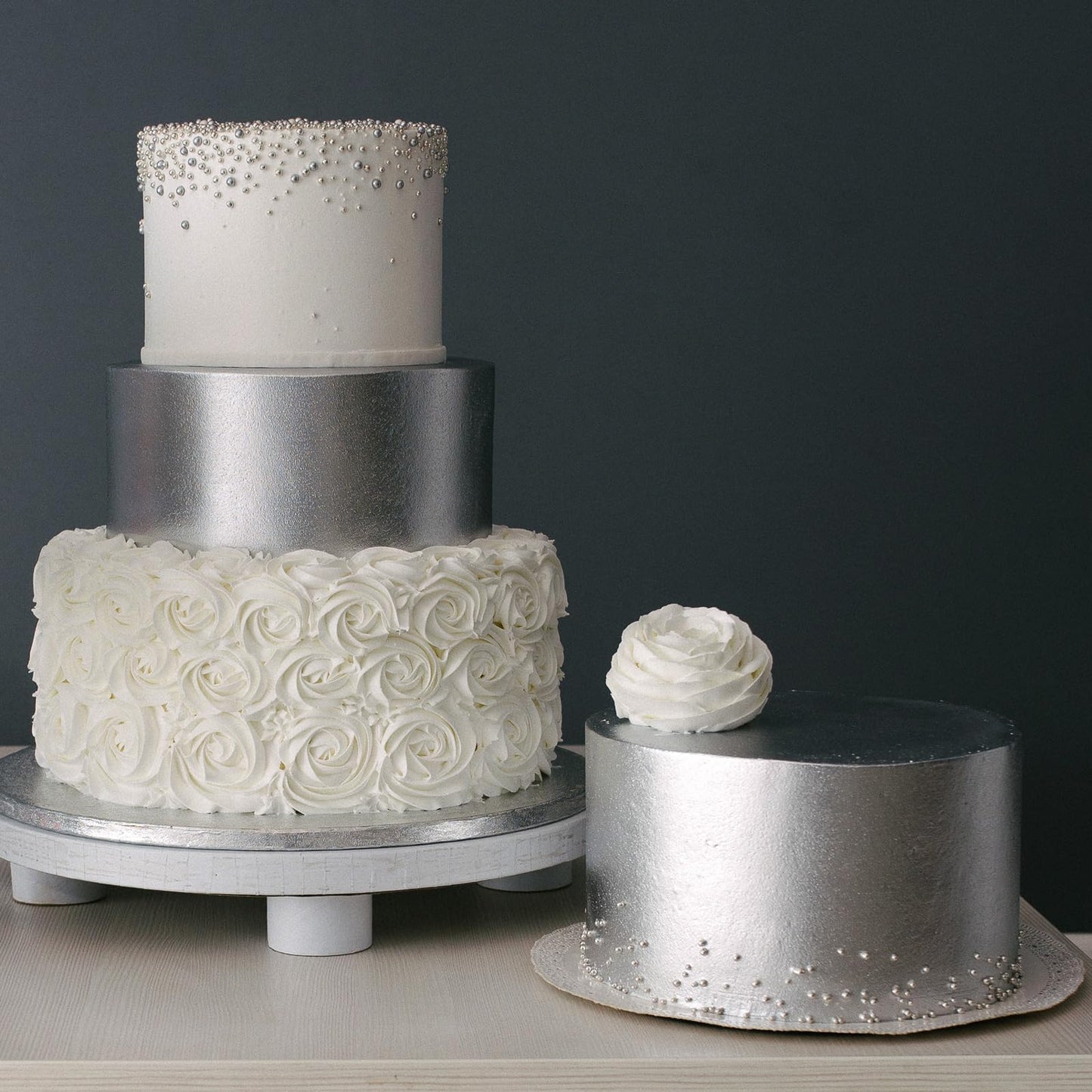 Cake S.O.S Nu Silver Edible Metallic Luster Dust - 2 grams, Perfect for Baking and Decorating
