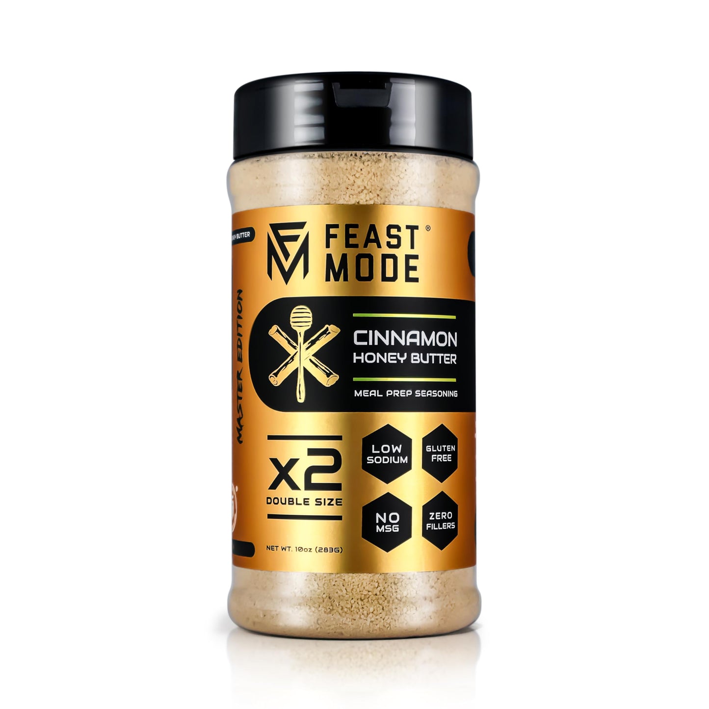 Cinnamon Honey Butter Seasoning | 10oz Master Edition by Feast Mode Flavors | Low Sodium | Low Calorie | Zero Artificial Fillers