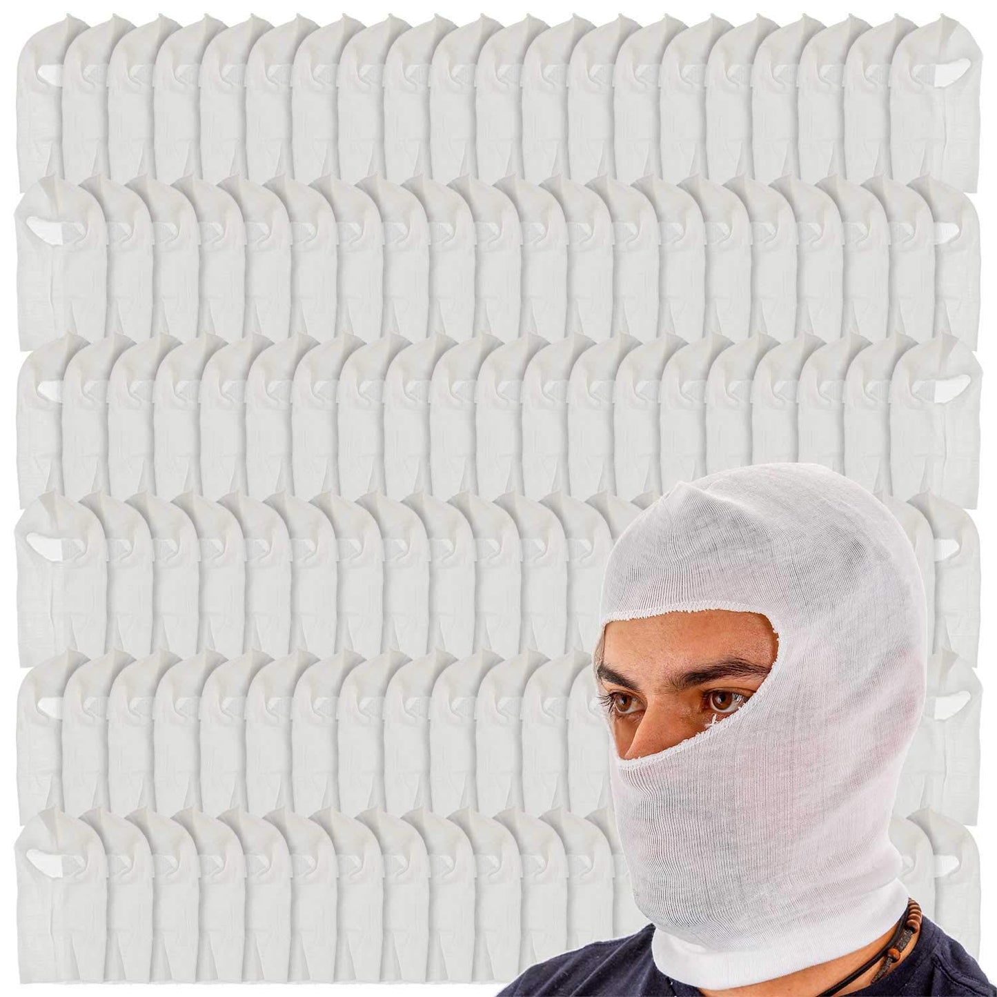 Tcp Global Premium Painters Spray Socks, One Size Fits All (Case Of 120) - Snug Soft Stretch Cotton Hood Mask - Covers Head To P