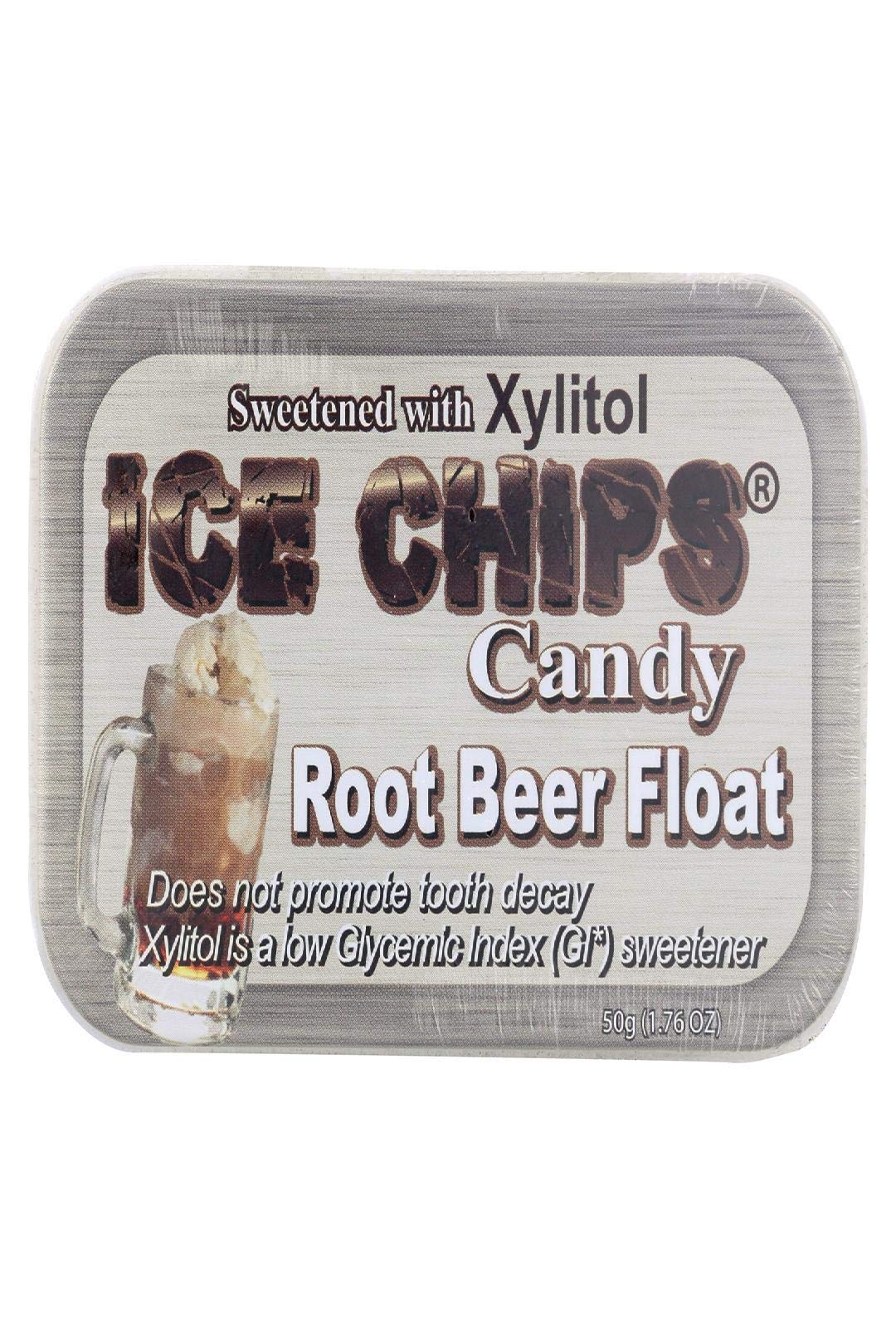 ICE CHIPS Icechips Candy Root Beer Float - Sweet Treat, Gluten-Free, No Sugar Added