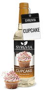 Syruvia Coffee Syrup Cupcake Flavored Syrup for Drinks Lattes and Desserts - 25.4 fl oz
