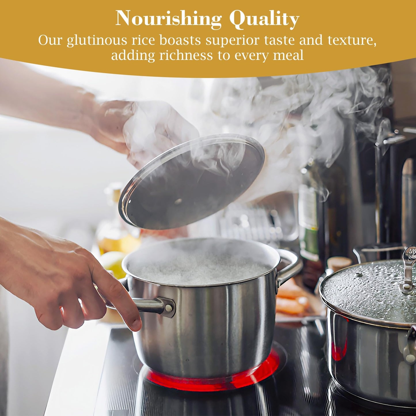 Fusion Select 5Lbs Sanpatong Thai Sticky Rice - Authentic Glutinous Khao Niao Sweet Rice From Thailand - Uncooked Bulk Rice Bag For Making Dessert, Roasted Pork Dishes, Asian Food - Zero Gmo Or Gluten