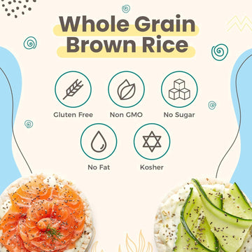Leibers Rice Cakes On The Go Snack Pack - 32 Packs - Made With Brown Rice, Sea Salt, 5 Thin Cakes Per Pack - Kosher, Vegan, Whea