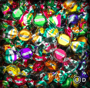 Glitterati Fruit & Berry Medley, Original Italian Miniature Hard Candies, Deluxe Quality, Individually Wrapped, 14 Oz (400 Count