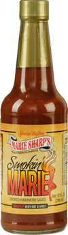 Marie Sharps Smokin Marie Rich Flavor Habanero Sauce Special Edition 10 Oz | All-Natural Belizean Hot Sauce | Smoky & Spicy Flavor For Wings Tacos & Marinades