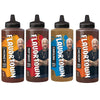 Flavortown BBQ Sauce Variety Pack - Gourmet BBQ Sauce Barbecue Sauce Set BBQ Sauce Sampler Grilling Sauces Gift Set Carolina Money Honey Mop Smokin Hickory - 14 Ounce (Pack of 4)