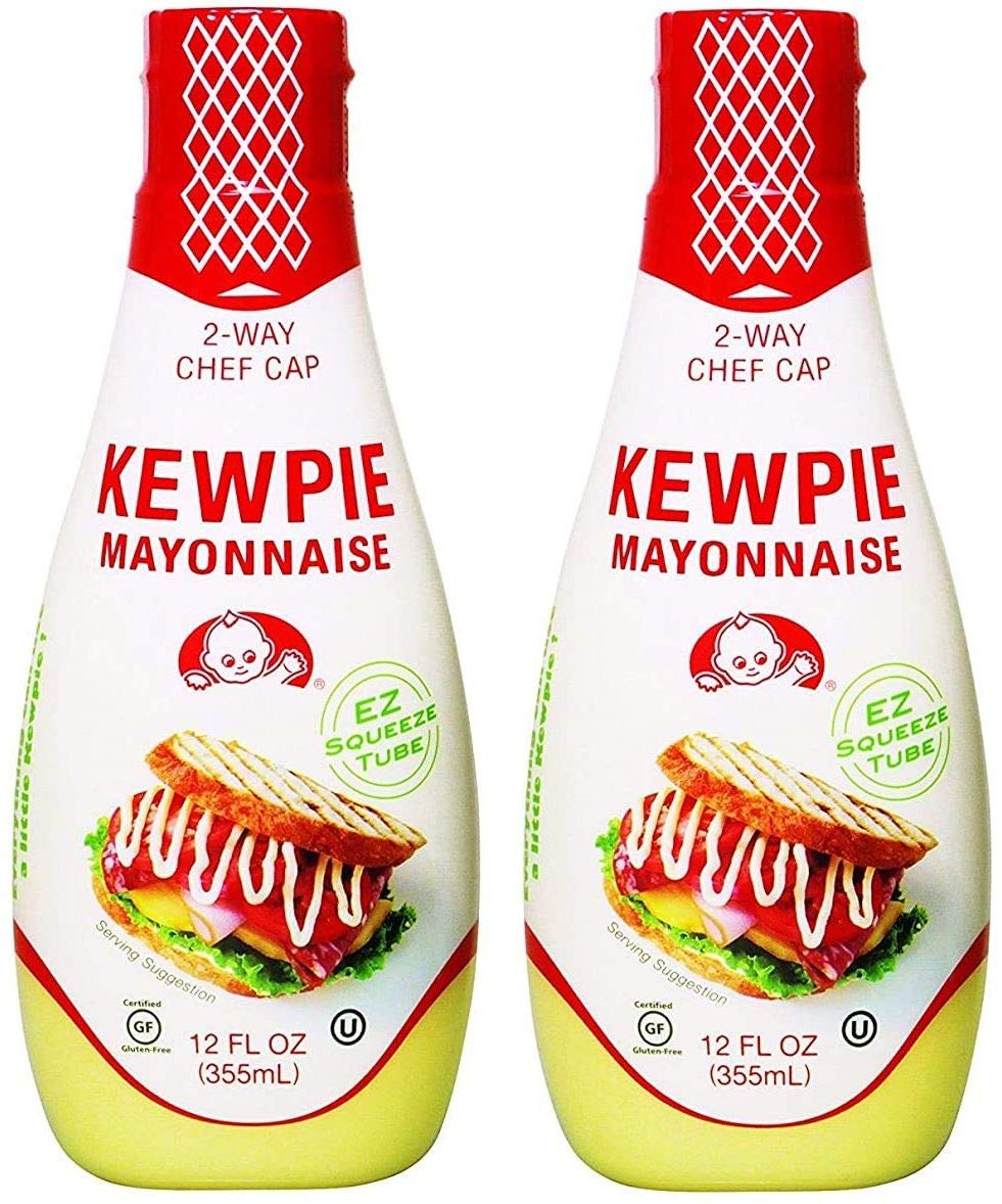 Kewpie Mayonnaise - Japanese Mayo Sandwich Spread Squeeze Bottle - 12 Ounces (Pack Of 2)