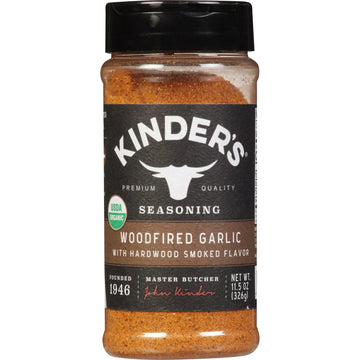 KINDER'S Woodfired Garlic Rub - 1 Ounce Seasoning for Grilling, Roasting & Cooking - Flavorful Garlic Spice Blend