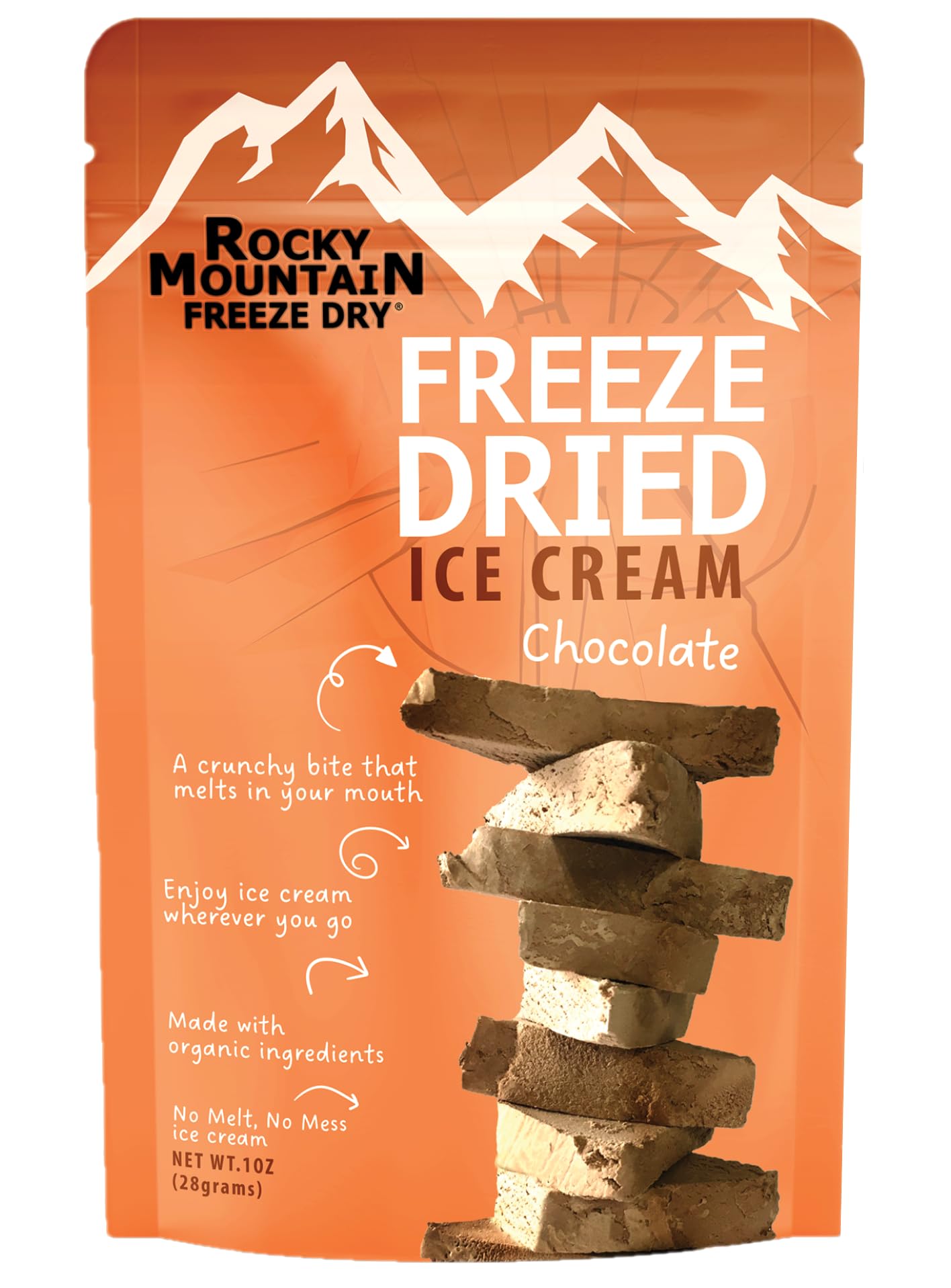 Rocky Mountain Freeze Dry Freeze Dried Chocolate Ice Cream Treat – 1 OZ