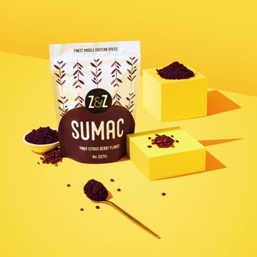 Sumac By Z&Z | Ground Sumac Spice Made From Fresh Tangy Citrus (Sumac) Berries | Turkish Sumac Seasoning For Marinades, Salads,