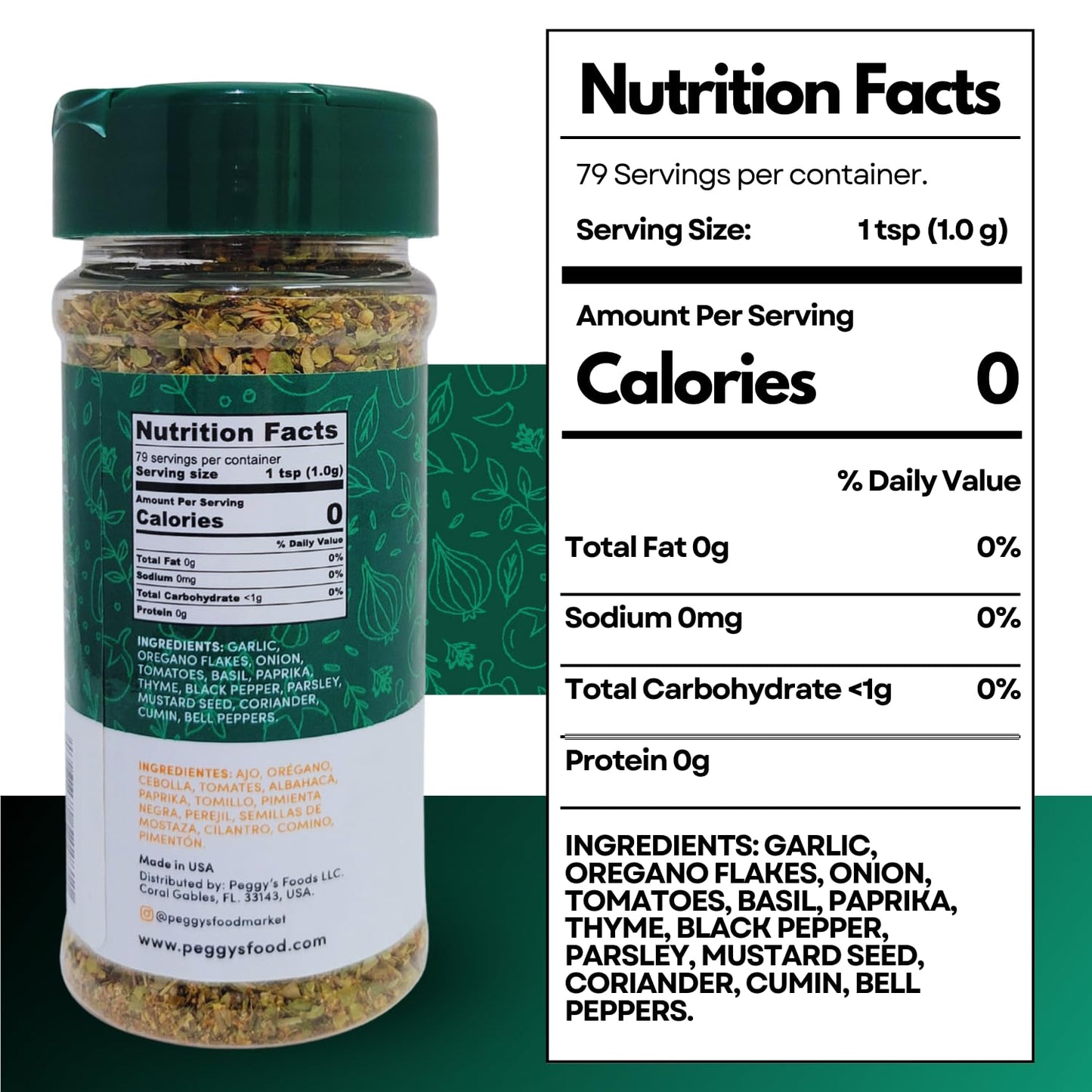 My Secrets Peggy'S Food 2-Pack Perfect Blend Seasoning Mix - No Sodium Spice Mix - Perfect Blend Of Herbs And Spices - Delicious