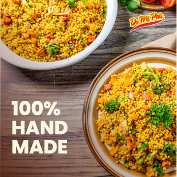 De Mi Pais Couscous Marmahon - Handmade, Whole Wheat, High in Fiber, Good Source of Energy, Middle Eastern Pantry Essential, Cou