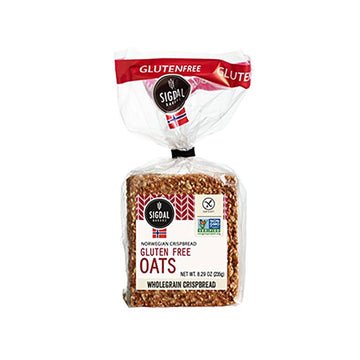 Sigdal Bakeri Gluten Free Oats, Wholegrain Crispbread, 8.29Oz (Pack Of 2)