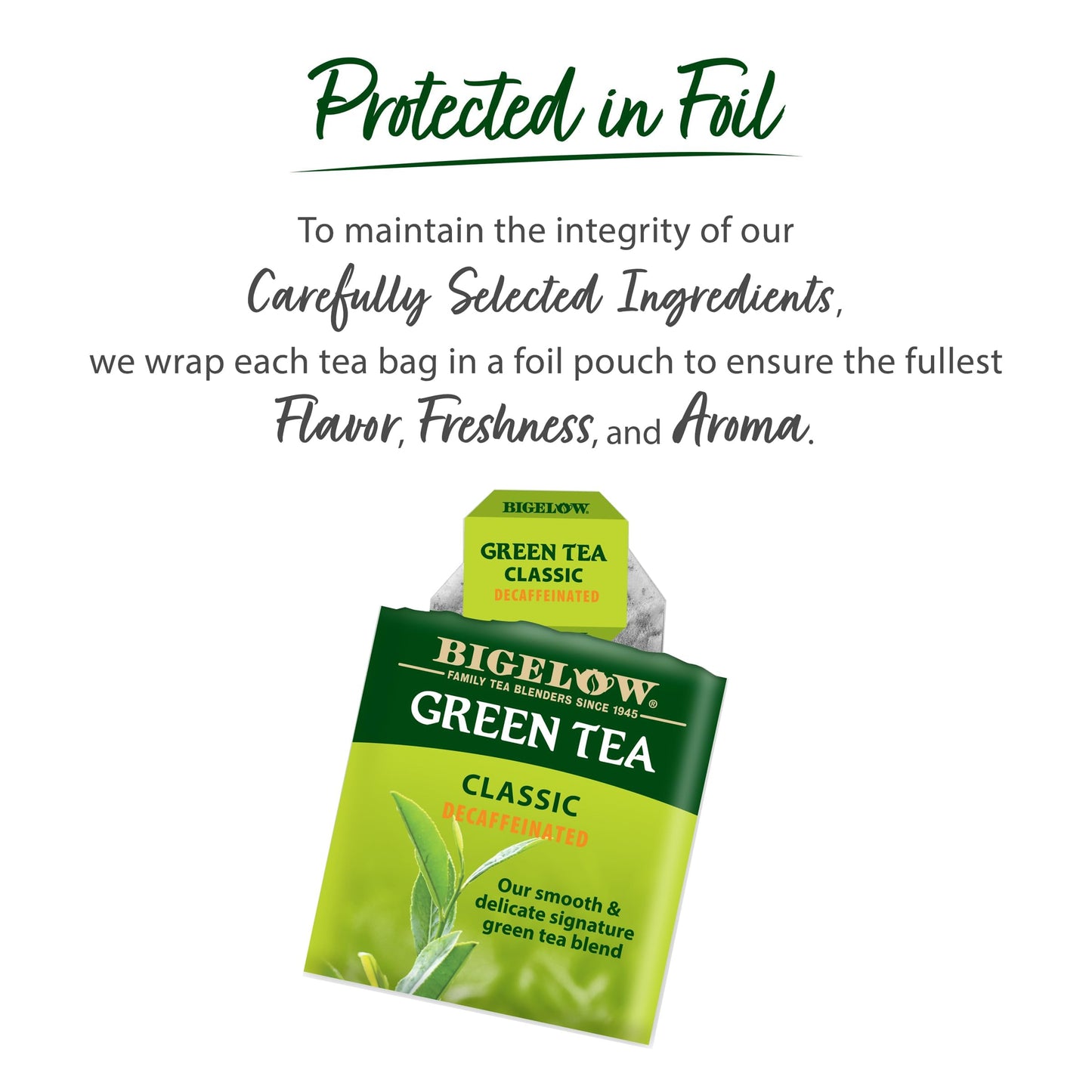 Bigelow Classic Green Tea Decaffeinated, 20 Ct