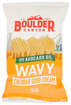 BOULDER CANYON Wavy Cheddar Sour Cream Potato Chips 5.5 OZ