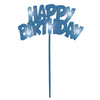 Blue Happy Birthday Led Flashing Pick - 10.25'', 1 Piece - Perfect For Birthday Celebrations